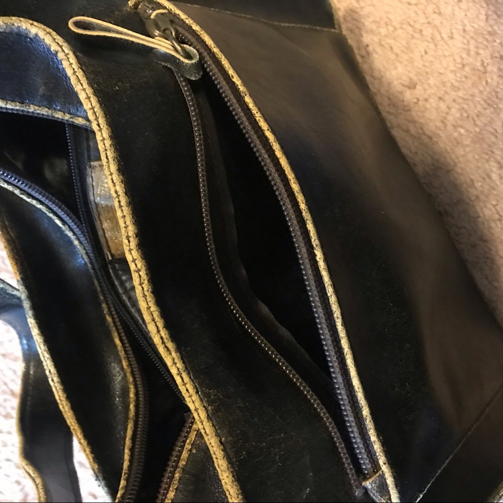 Leather messenger bag bought in Italy